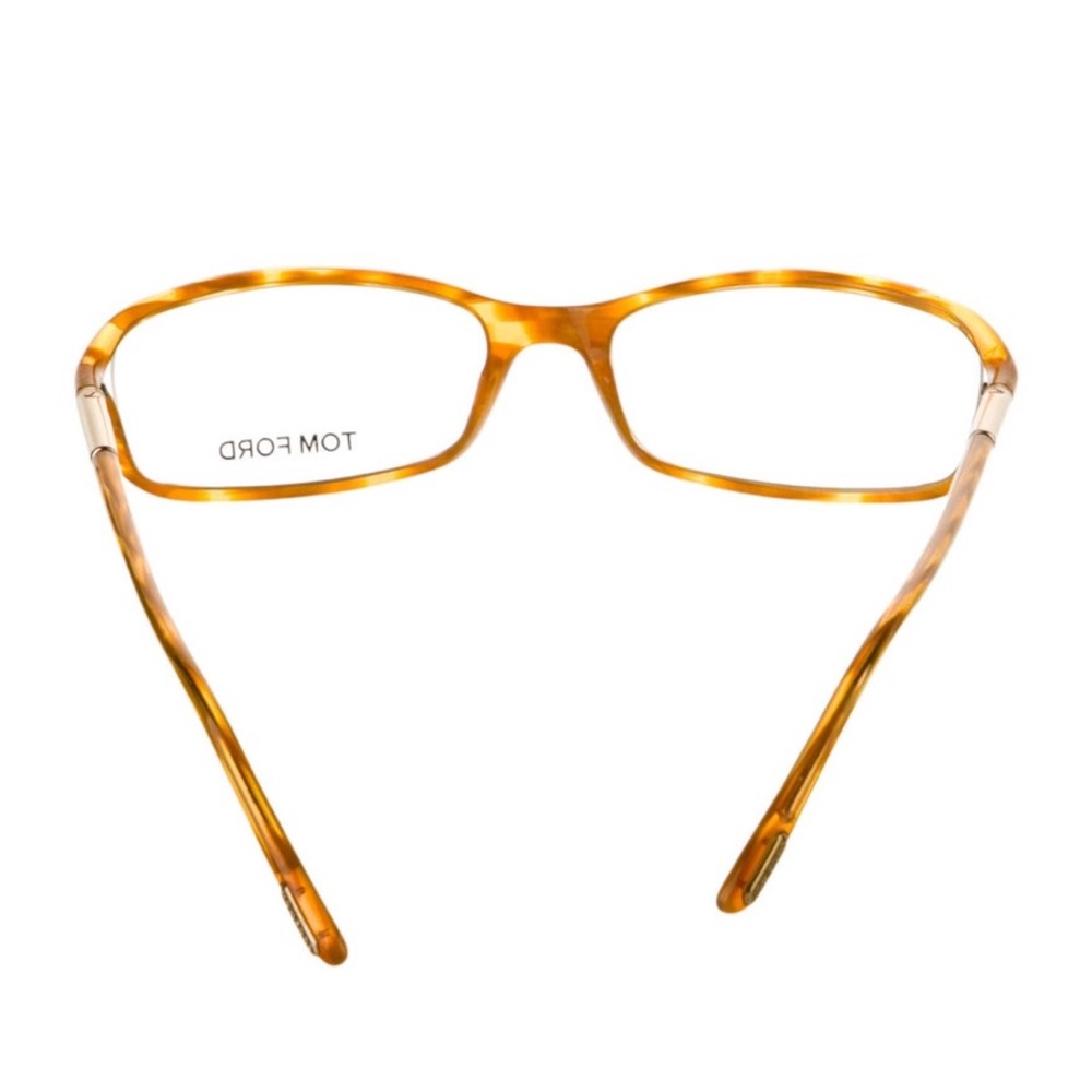 Tom Ford Women's Amber Tortoise Rectangular Glass… - image 3